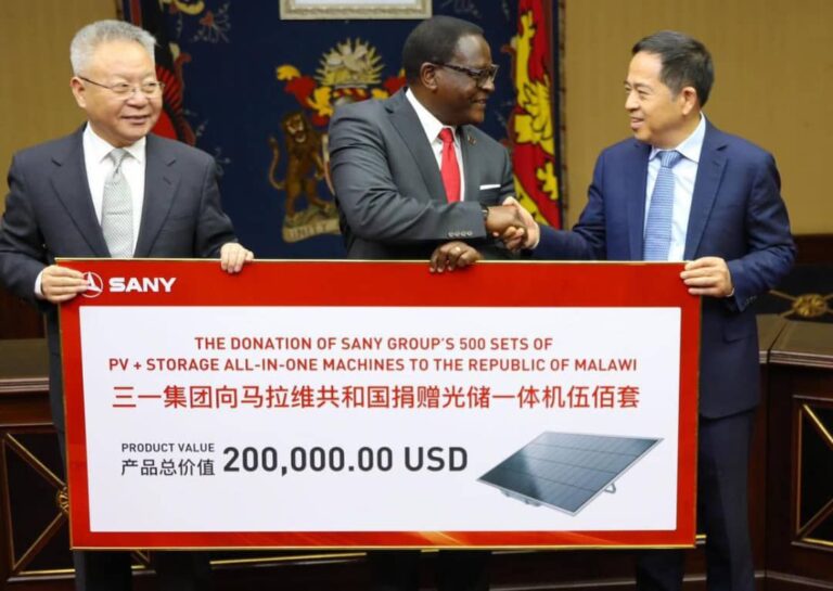 Chakwera hosts Chinese delegation,  hails them for donation of solar pannels to Malawi