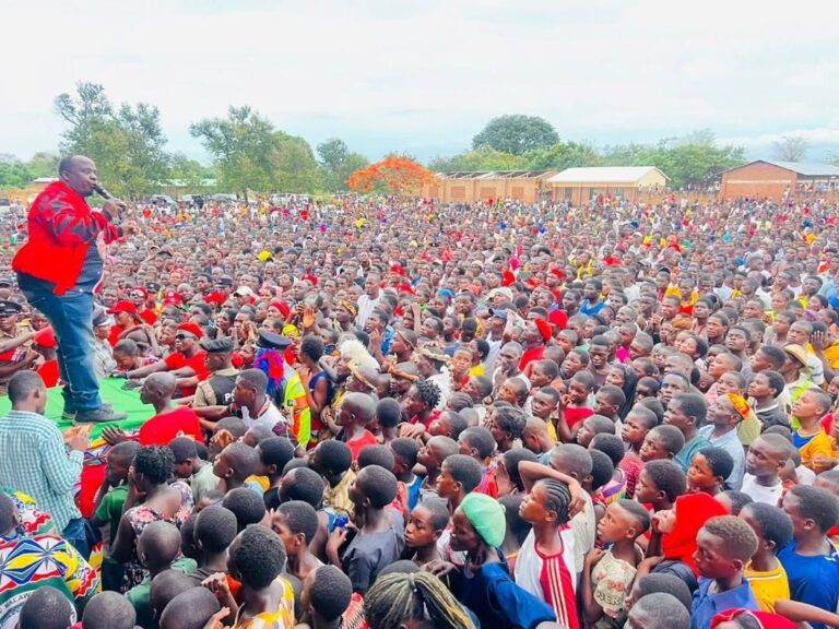 Richard Chimwendo-Banda addresses development and leadership at Ntcheu Rally