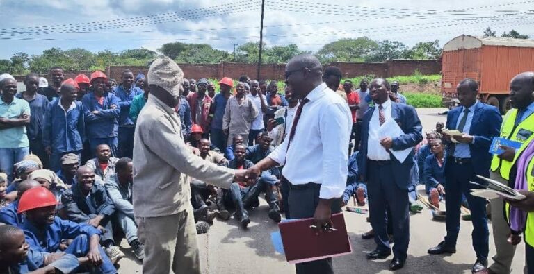 Minister of Labour Vitumbiko Mumba closes down CP Feeds Company