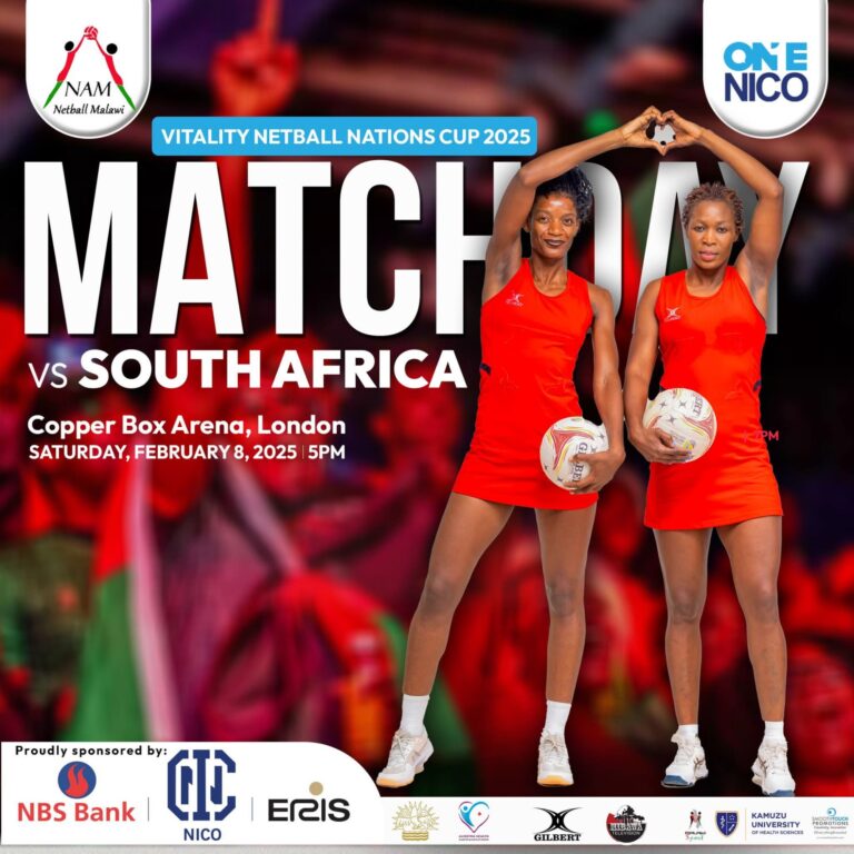Malawi National Netball Team faces unbeaten South Africa in Quad Series Showdown
