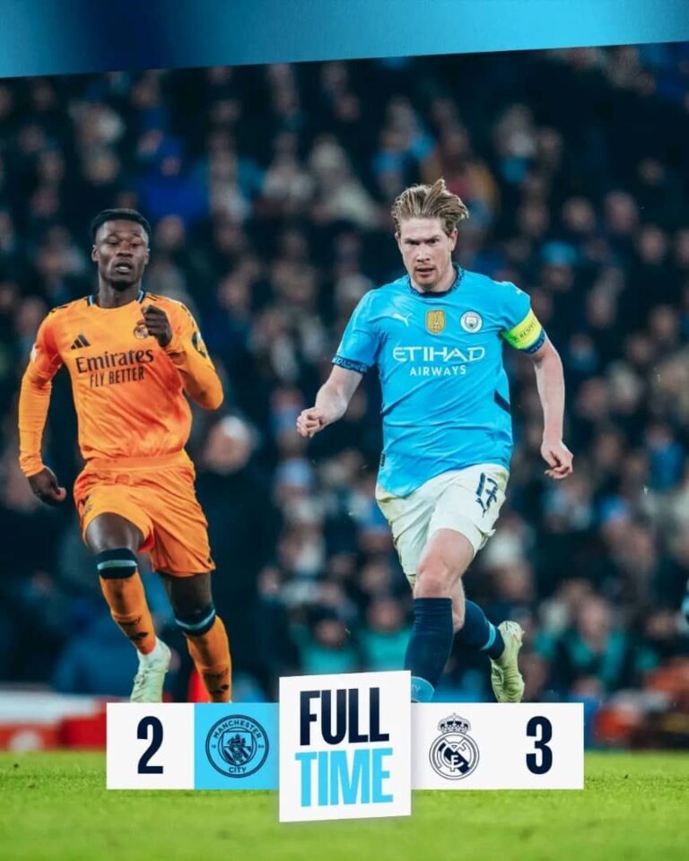 Real Madrid exposes Manchester City’s lack of belief,ageing team
