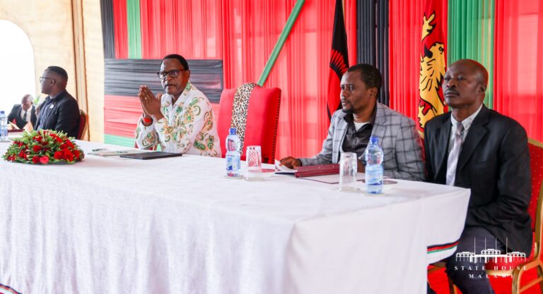 Mzuzu small-scale business operators meet with president Chakwera