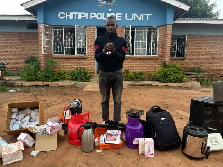 Ex-convict, 2 others, arrested over burglary, theft of K18.6m items in Lilongwe