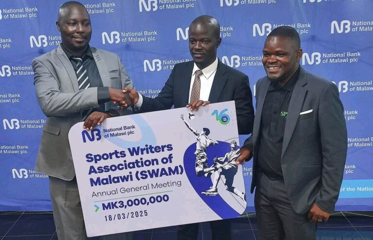 NBM’s K3 million boost to Sports Writers Association of Malawi