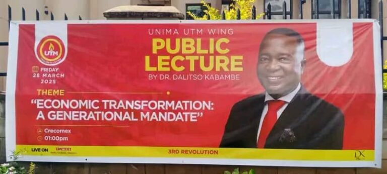 Kabambe’s public lecture on economic transformation at UNIMA