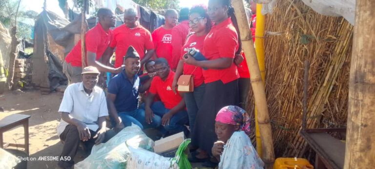 We are One” youth Charity group hails A 21 years Old handcuped Boy with  Assorted Support Items