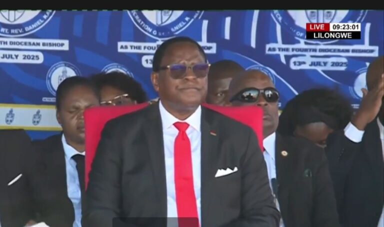 President Chakwera attends consecration of Bishop Kalonga