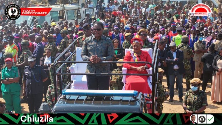 Chakwera’s whistle-stop at Area 23: A message of hope and resilience