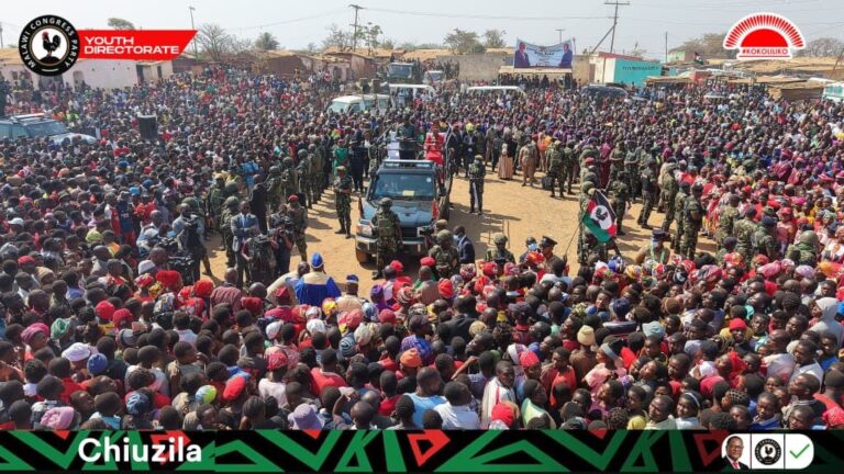 Chakwera storms Lilongwe with campaign messages  speaks tough against vandalism