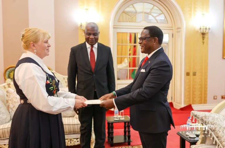 Norway, India envoys presents letters of credence to President Dr Lazarus McCarthy Chakwera