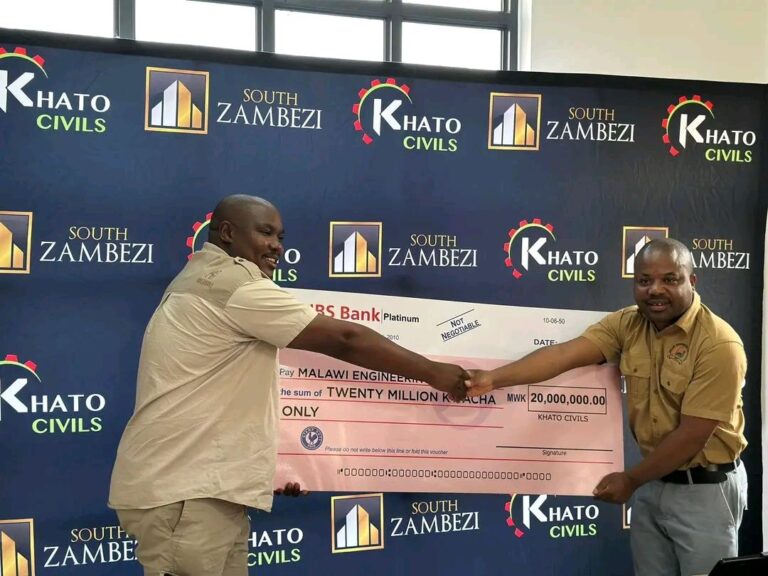 Khato Civils Donates K20 Million to MIE conference