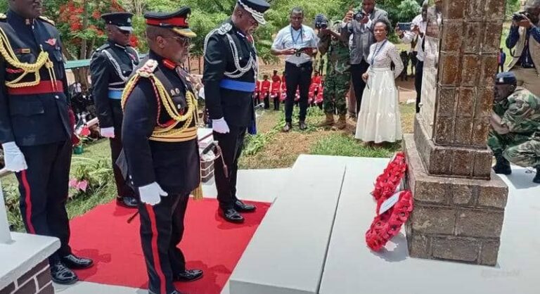 Malawi leaders honour heroes of World War I at Zomba Cenotaph Memorial