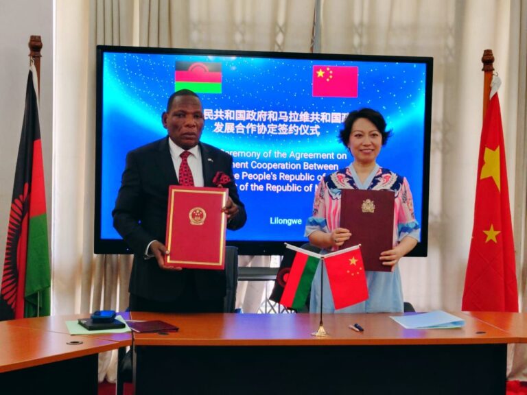 Malawi signs K75Bn financial agreement with the Republic of China
