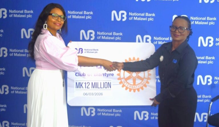 NBM plc gives K12 million to Rotary Club of Blantyre to support rural healthcare