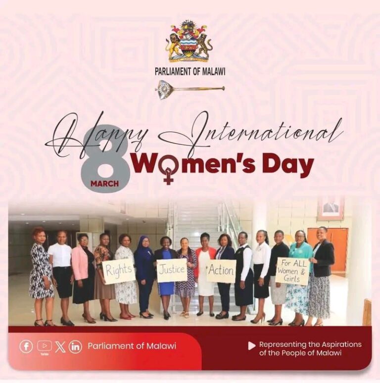 Malawi Parliament Extends Warm Wishes to Women on International Women’s Day