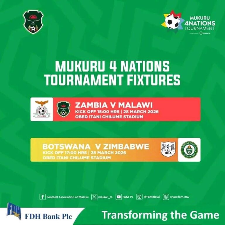 Flames ready for Zambia clash in Mukuru Four Nations Tournament