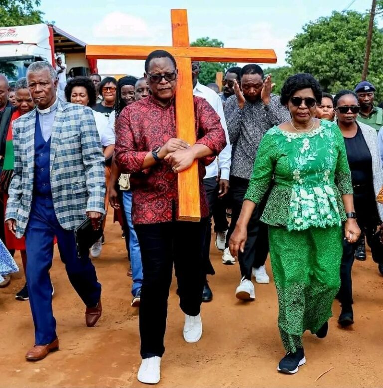 Chakwera joins thousands in solemn Good Friday procession