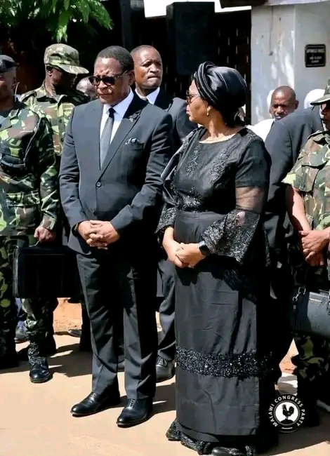 Chakwera, Madam Monica console Kachipanda family as mourners bid farewell to gogo Enita