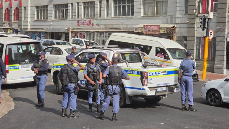 KwaZulu-Natal Police sweep Durban’s South Beach in compliance operation, illegally operating businesses shut down